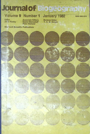 Cover JOURNAL OF BIOGEOGRAPHY