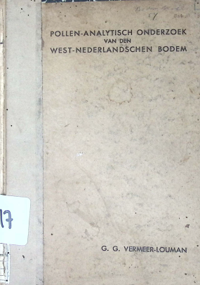 Cover POLLEN-ANALYTISCH ONDERZOEK VAN DEN WEST-NEDERLANDSCHEN BODEM