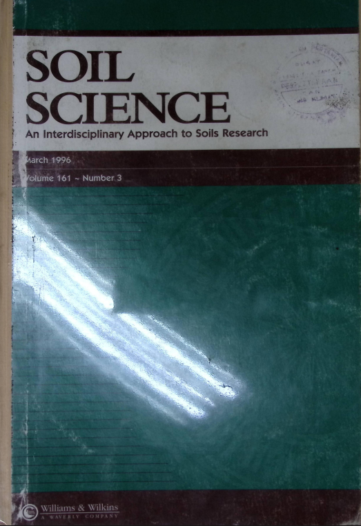 Cover SOIL SCIENE AN INTERDISCPLINARY APPROACH TO SOILS RESEARCH