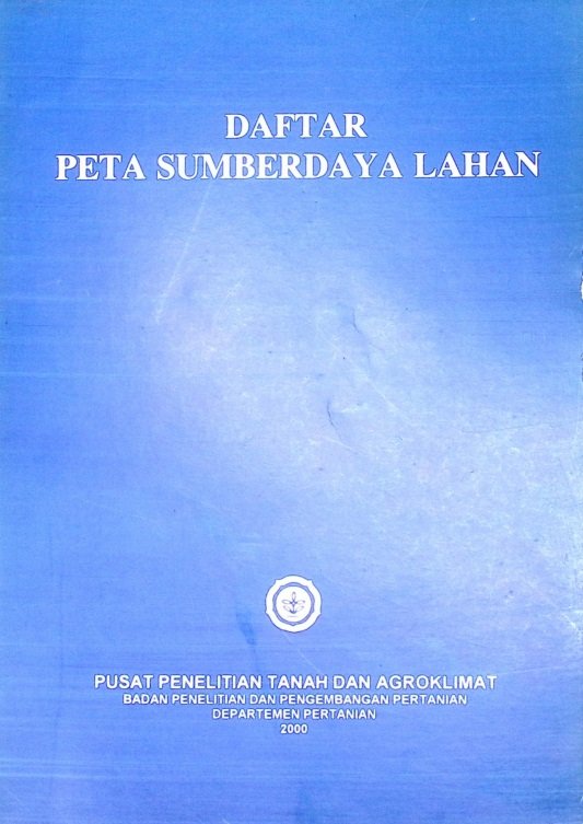 Cover DAFTAR PETA SUMBERDAYA LAHAN