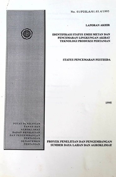 Cover IDENTIFIKASI STATUS EMISI METAN DAN PENCEMARAN LINGKUNGAN AKIBAT TEKNOLOGI PRODUKSI PERTANIAN