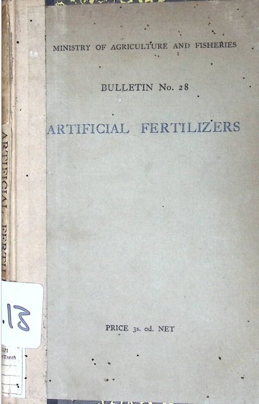 Cover ARTIFICIAL FERTILIZERS