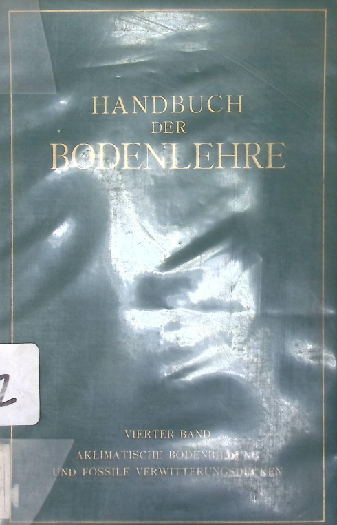 Cover HANDBUCH DER BODENLEHRE IV