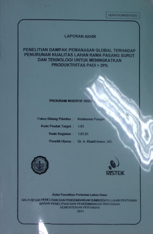 Cover LAPORAN AKHIR PENELITIAN DAMPAK PEMANASAN GLOBAL