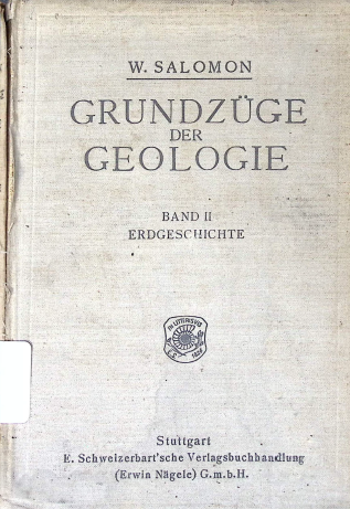 Cover GRUNDZUGE DER GEOLOGIE