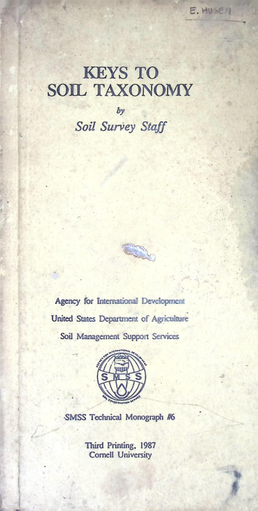 Cover KEYS TO SOIL TAXONOMY