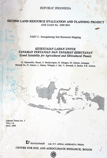 Cover KESESUAIAN LAHAN UNTUK TANAMAN PERTANIAN DAN TANAMAN KEHUTANAN