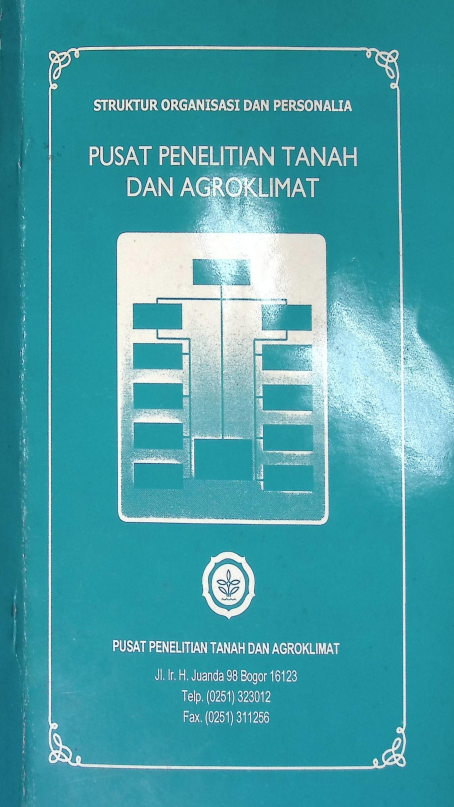 Cover PUSAT PENELITIAN TANAH DAN AGROKLIMAT