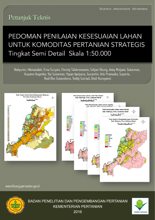 Cover Pedoman Penilaian Kesesuaian Lahan untuk Komoditas Pertanian Strategis Tingkat Semi Detail Skala 1:50.000