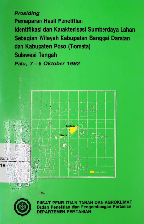 Cover PROSIDING PEMAPARAN HASIL PENELITIAN IDENTIFIKASI DAN KARAKTERISASI SUMBER DAYA LAHAN