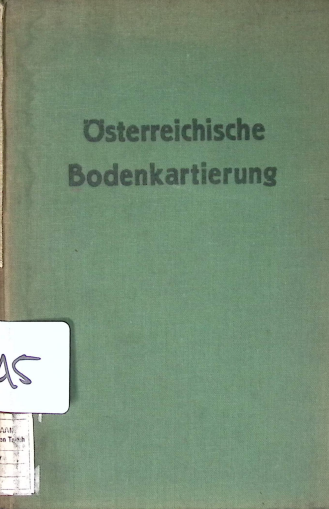 Cover BODEN KARTIERUNG
