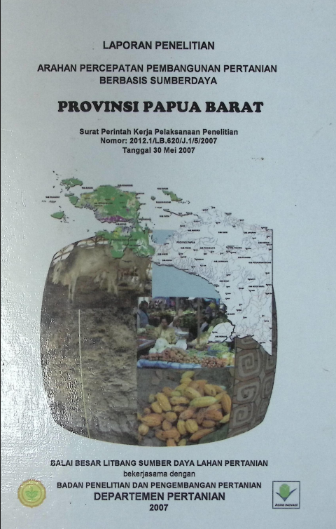 Cover LAPORAN PENELITIAN PPP BERBASIS SUMBER DAYA PAPUA BARAT