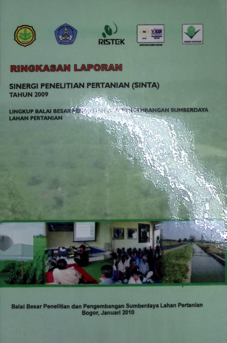 Cover RINGKASAN LAPORAN SINEGRI PENELITIAN PERTANIAN [SINTA]