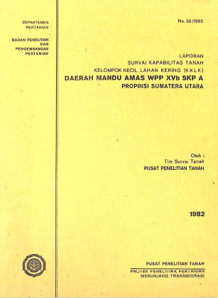 Cover LAPORAN SURVEI KAPABILITAS TANAH KELOMPOK KECIL LAHAN KERING ( KKLP)
