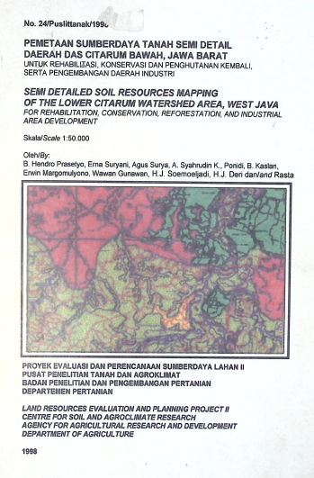 Cover PEMETAAN SUMBER DAYA TANAH SEMI DETAIL DAERAH DAS CITARUM BAWAH, JAWA BARAT