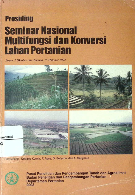 Cover Prosiding Seminar Nasional Multifungsi dan Konversi Lahan Pertanian