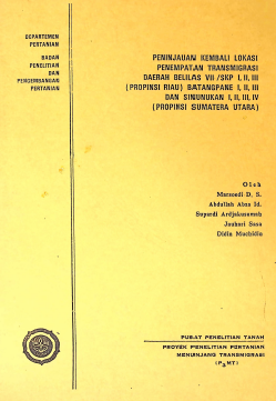 Cover PENINJAUAN KEMBALI LOKASI PENEMPATAN TRANSMIGRASI DAERAH BELILAS