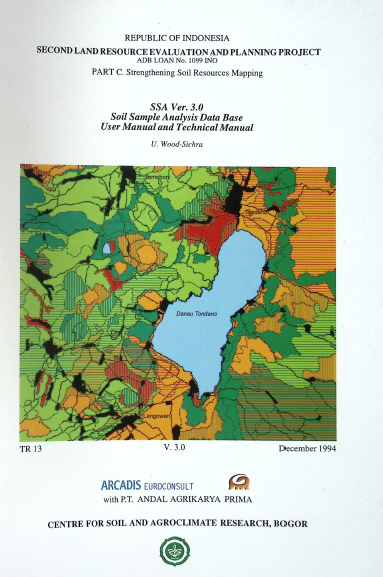 Cover SOIL SAMPLE ANALYSIS DATA BASE USER AND TECHNCAL MANUAL