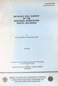 Cover DETAILED OF SOIL SURVEY OF THE BONTOBILI SUBSTATION SOUTH SULAWESI