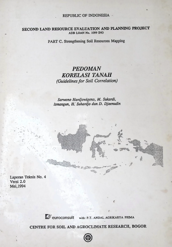 Cover PEDOMAN KORELASI TANAH (Guidelines for soil correlation)