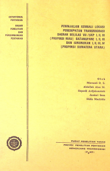 Cover PENINJAUAN KEMBALI LOKASI PENEMPATAN TRANSMIGRASI DAERAH BELILAS VII SKP I,II,II