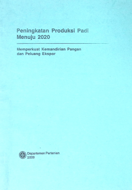 Cover PENINGKATAN PRODUKSI PADI MAJU 2020