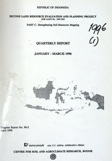 Cover QUARTERLY REPORT 1996 (1)