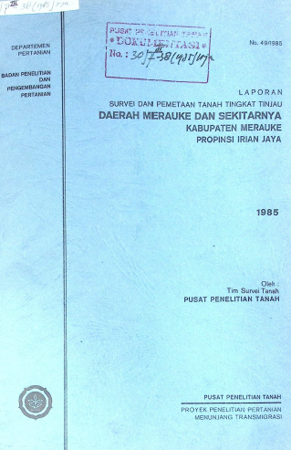 Cover SURVEI DAN PTTT DAERAH MARAUKE DAN SEKITARNYA