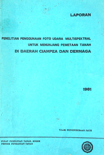 Cover PEMETAAN TANAH DI DAERAH CIAMPEA DAN DERMAGA