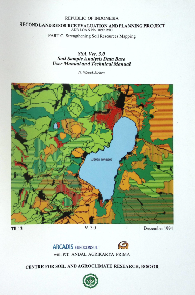Cover SOIL SAMPLE ANALYSIS DATA BASE USER AND TECHNICAL MANUAL