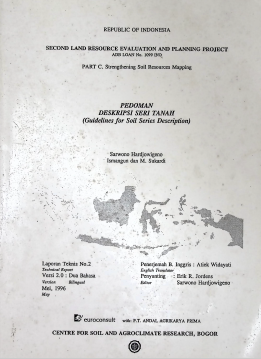 Cover PEDOMAN DESKRIPSI SERI TANAH