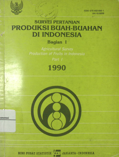 Cover Survei Pertanian Produksi Buah-buahan di Indonesia Bagian I