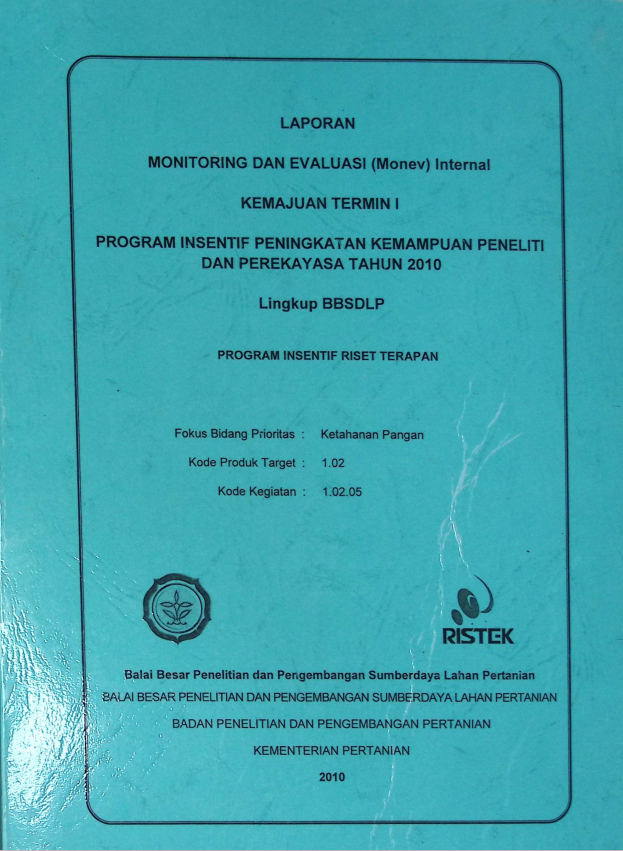 Cover LAPORAN MONITORING DAN EVALUASI INTERVAL