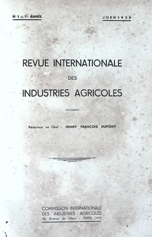 Cover REVUE INTERNATIONALE