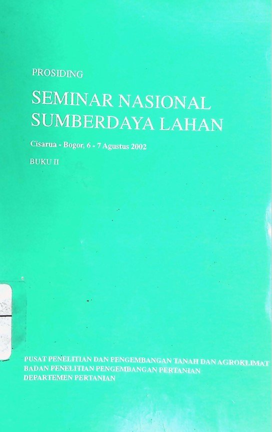 Cover Prosiding Seminar Nasional Sumberdaya Lahan