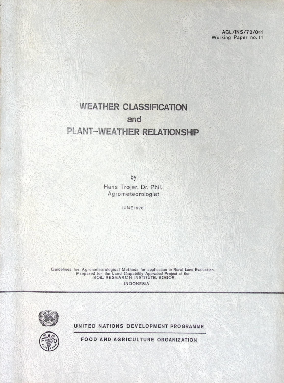 Cover WATHER CLASSFINICATION ANFD PLAMY-WEARTHER RELATIONSHIP