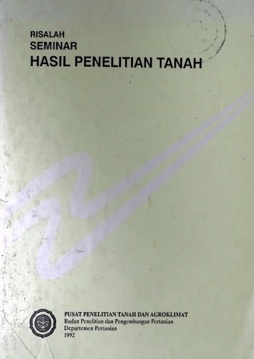 Cover HASIL PENELITIAN TANAH
