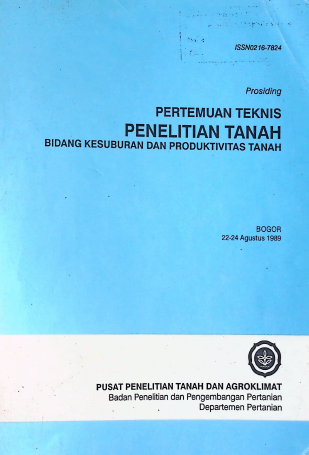 Cover BUKU PERTEMUAN TEKNIS 1989