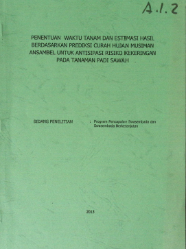 Cover PENENTUAN WAKTU TANAM DAN ESTIMASI HASIL