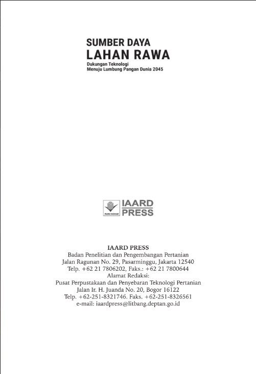 Cover Sumber Daya Lahan Rawa
