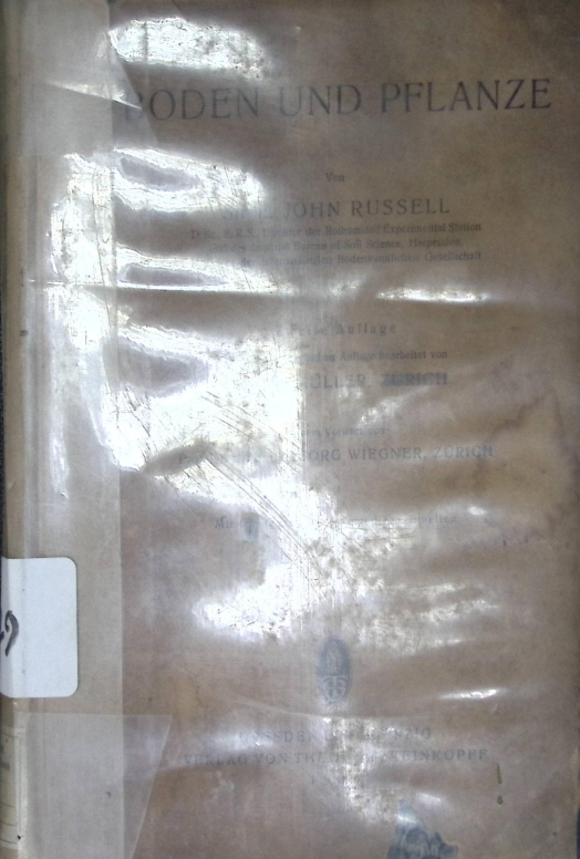 Cover BODEN UND PFLANZE