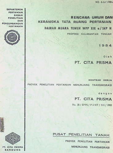 Cover RENCANA UMUM DAN KERANGKA TATA RUANG PERTANIAN