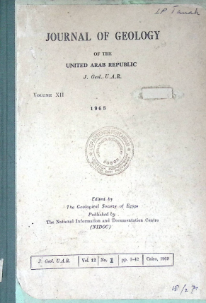 Cover JOURNAL OF GEOLOGY