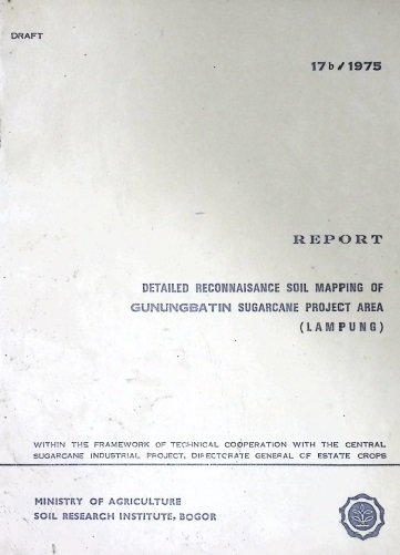 Cover DETAIL RECONNAISANCE SOIL MAPPING