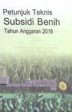 Cover PETUNJUK TEKNIS SUBSIDI BENIH TAHUN ANGGARAN 2016
