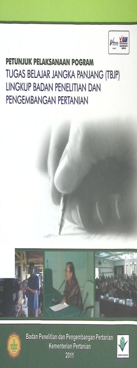 Cover PETUNJUK PELAKSAAN TUGAS BELAJAR JANGKA PANJANG (TBJP) LINGKUP BADAN PENELITIAN DAN PENGENBANGAN PERTANIAN