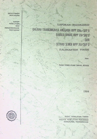 Cover LAPORAN REEVALUASI DAERAH TRANSMIGRASI ANGGANA WPP XIVa